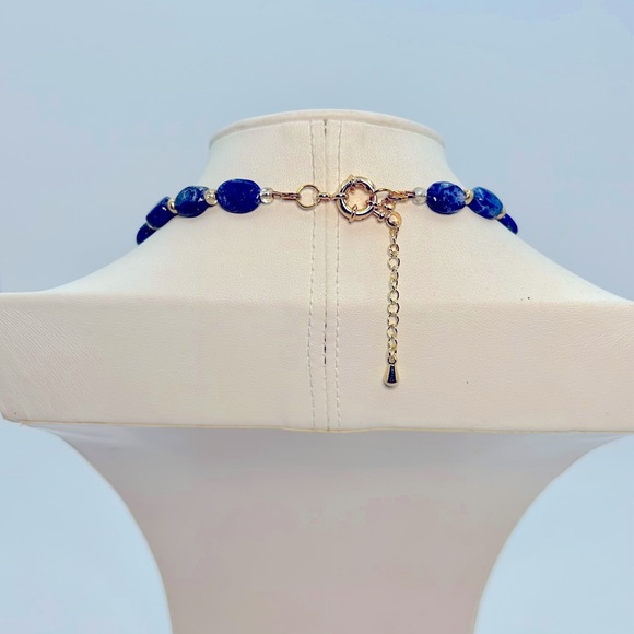 Luxury Artisan Lapus Lazuli Necklace “Jenny Leigh” - Picture 3 of 3